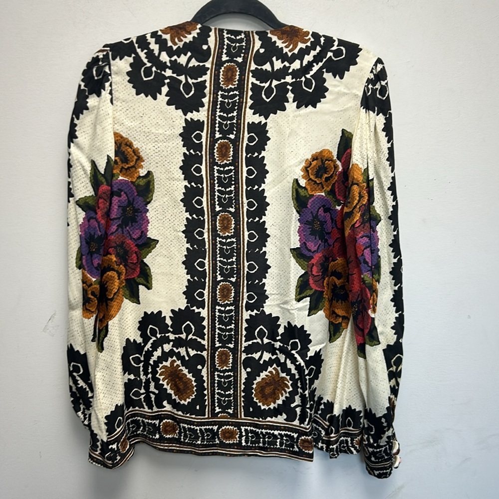 Farm Rio Flower Tapestry Blouse - Picture 4 of 5